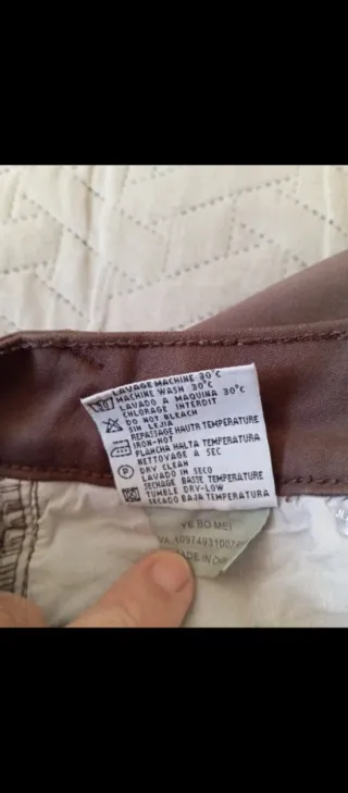 Pantalón mujer algodón 5 bolsillos