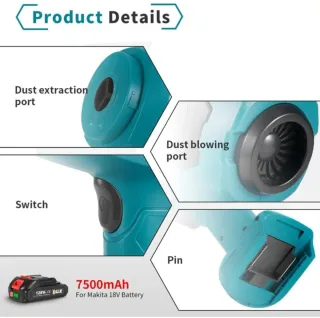 Aspirador y soplador de mano potente 200W 21V