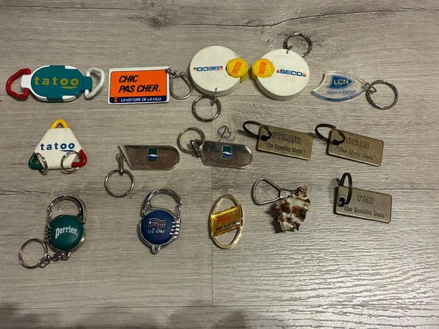 Lote 127 llaveros variados