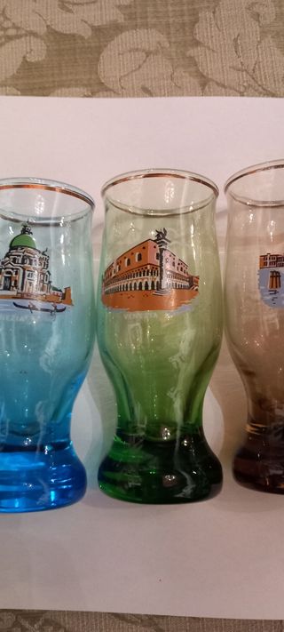 Servizio Vintage 5 Bicchierini Venezia
