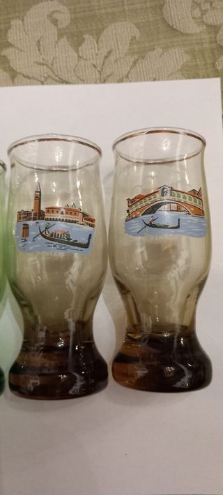 Servizio Vintage 5 Bicchierini Venezia