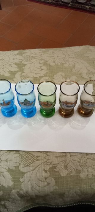 Servizio Vintage 5 Bicchierini Venezia
