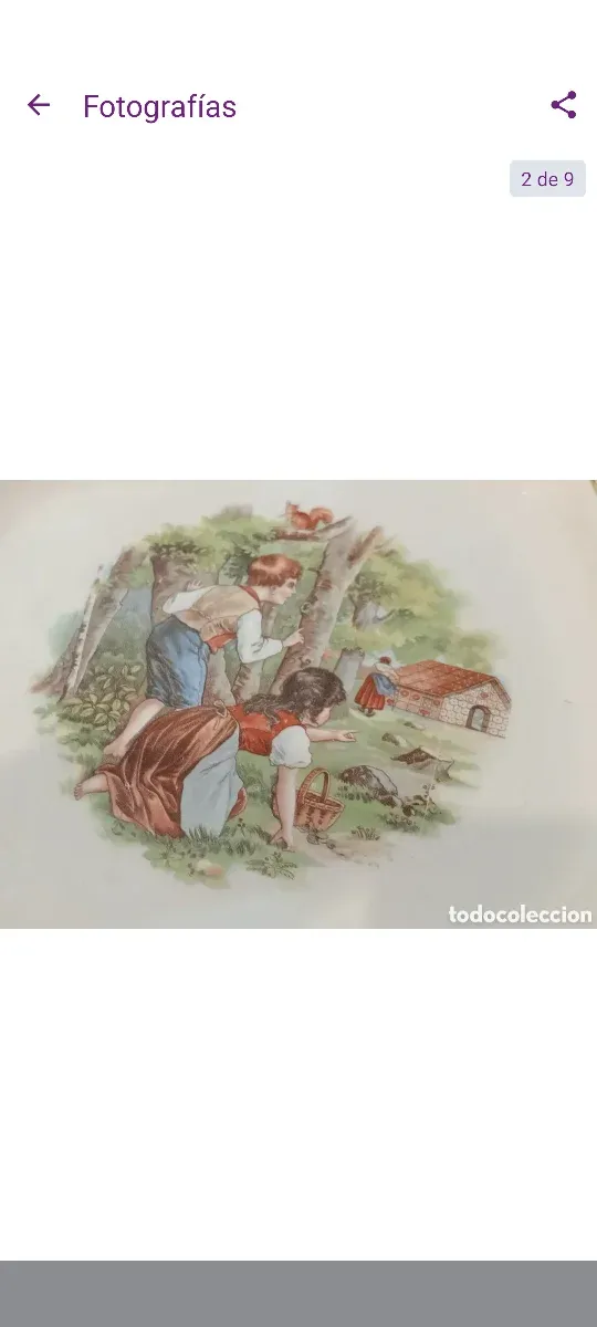 Plato antiguo ochavado Sevilla