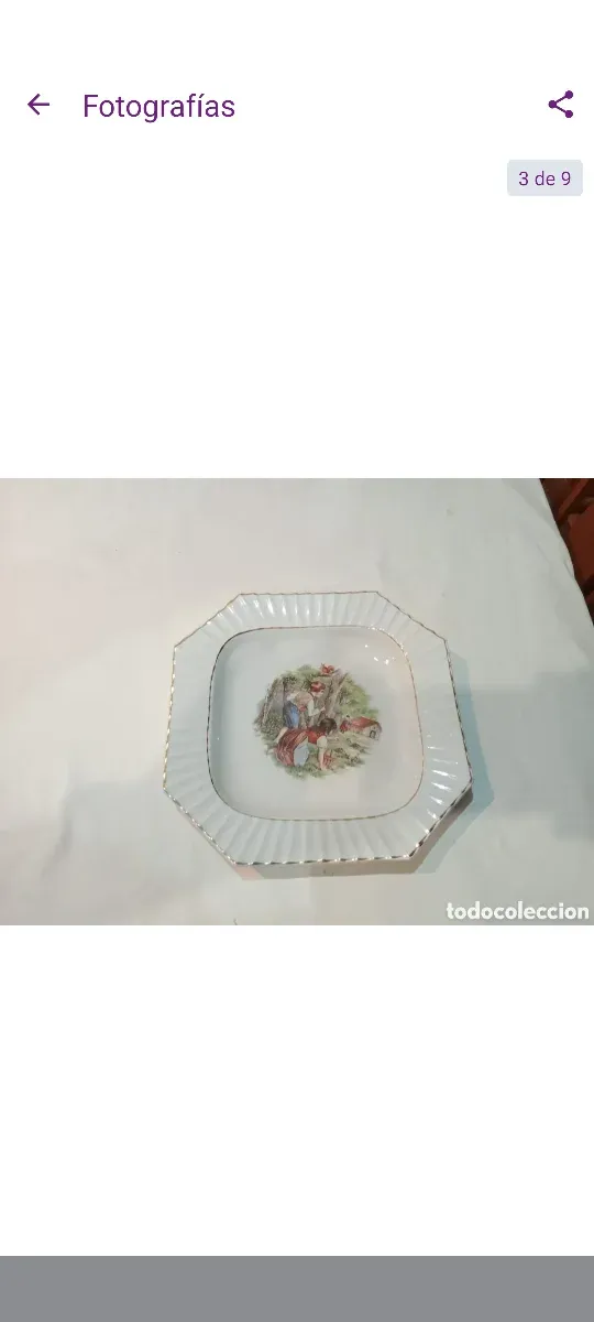 Plato antiguo ochavado Sevilla