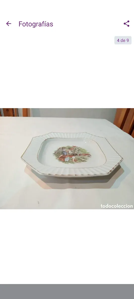 Plato antiguo ochavado Sevilla