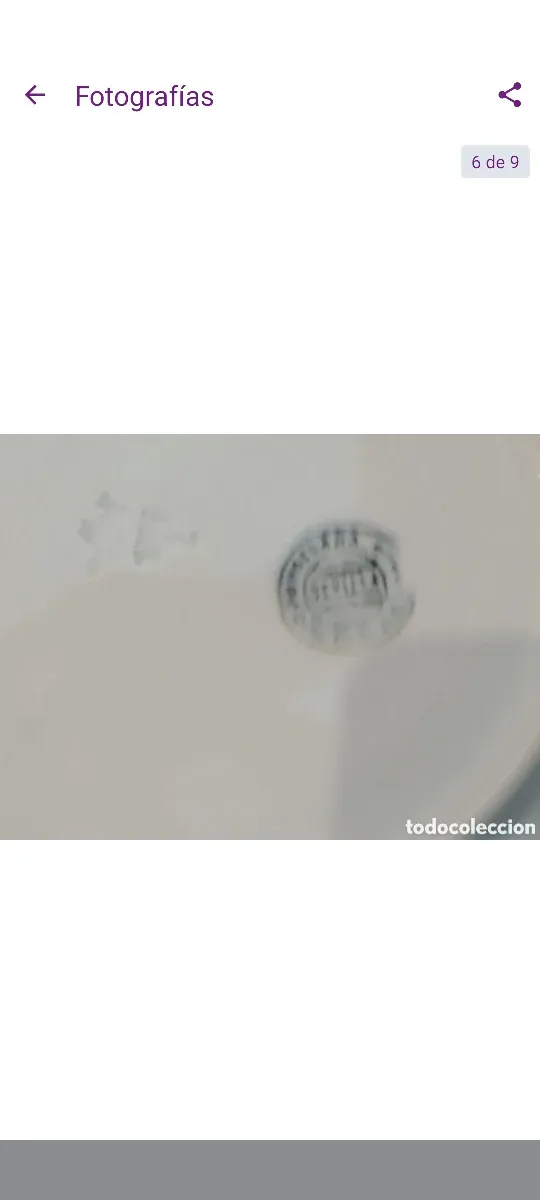 Plato antiguo ochavado Sevilla