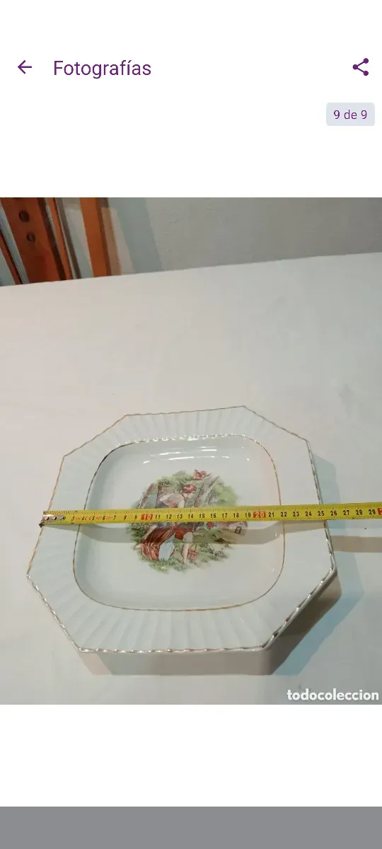 Plato antiguo ochavado Sevilla