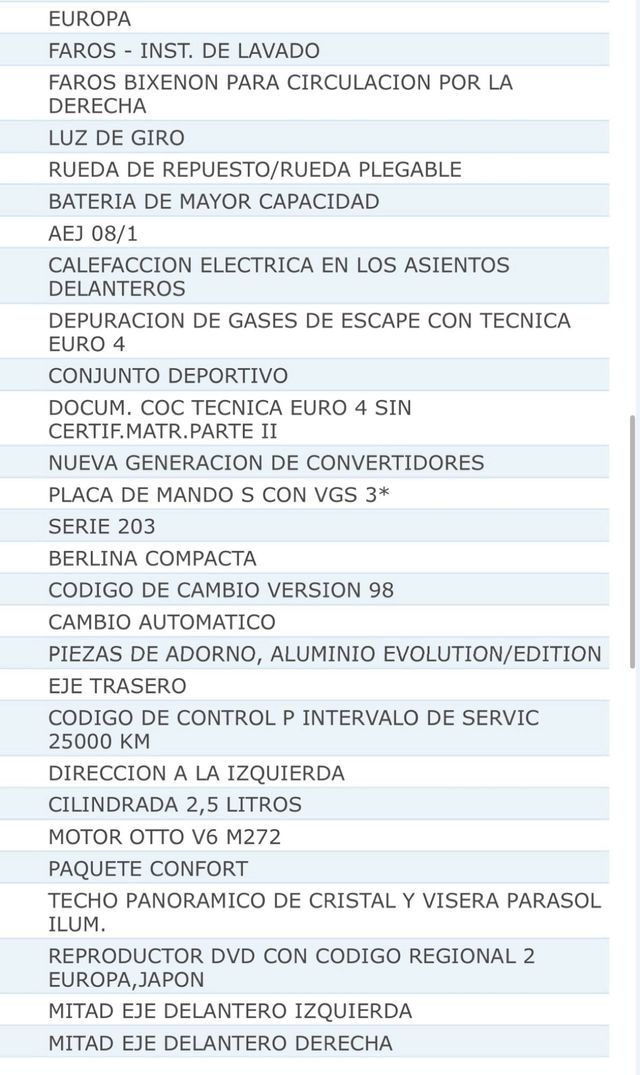 Mercedes-Benz Clase CLC 230 v6