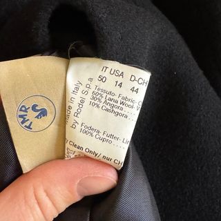 Cappotto Cinzia Rocca Lana Cashmere Nero