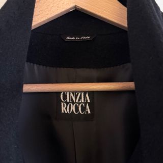 Cappotto Cinzia Rocca Lana Cashmere Nero