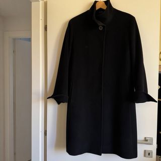 Cappotto Cinzia Rocca Lana Cashmere Nero