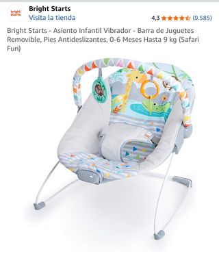 Silla Mecedora Bebé Bright Starts Safari