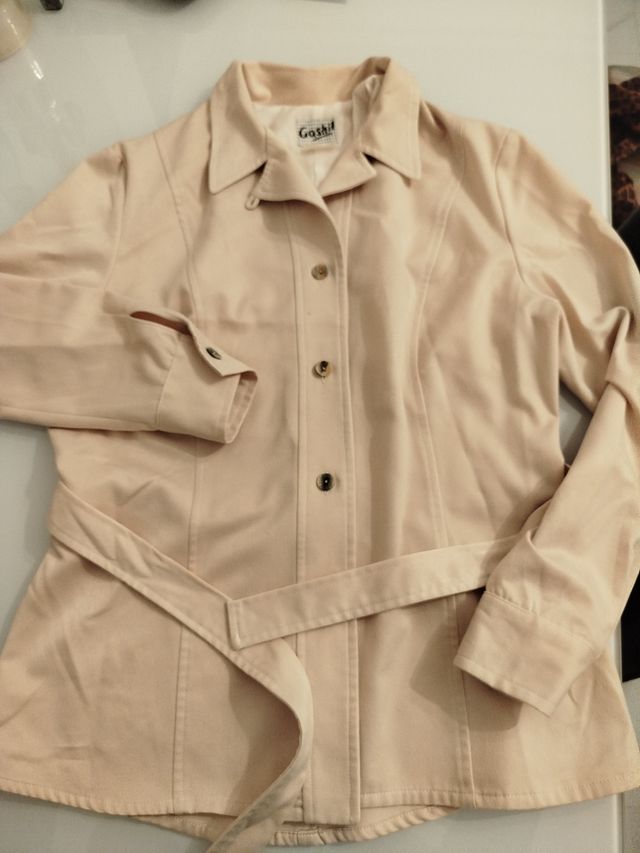 Saco Gashil beige/blanco Talla M