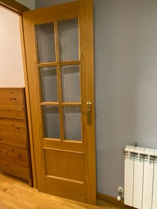 Puerta de roble interior
