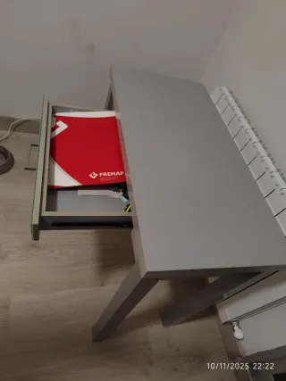 Mesa cocina extensible cajón 80x40 a 80x80