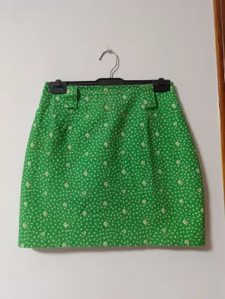 Falda estampada flores retro 80s 90s 00s Y2K