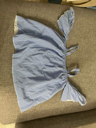 Top rayas azules y blancas