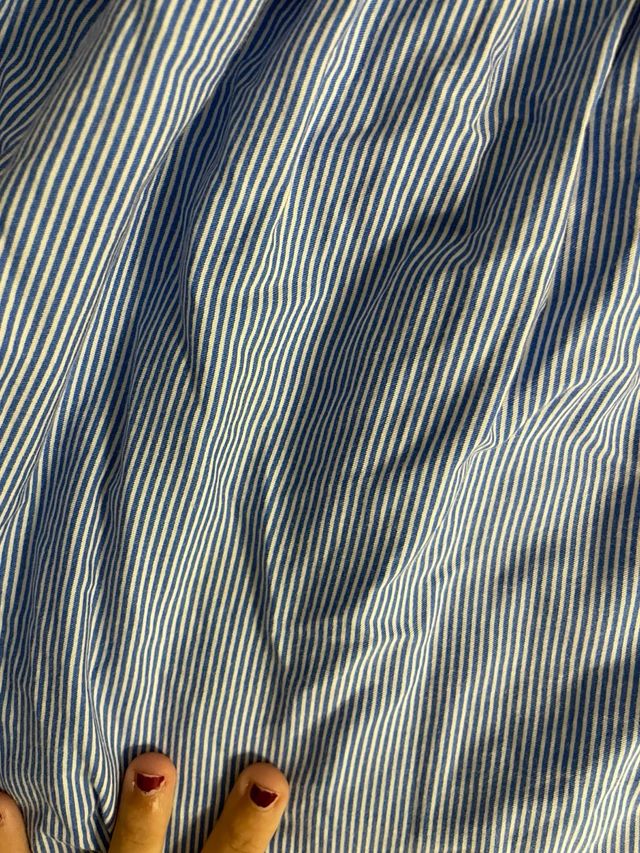 Top rayas azules y blancas