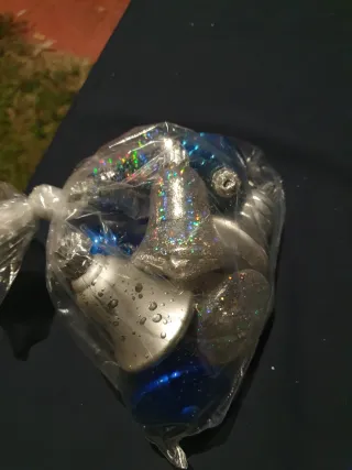 Decorazioni Albero Natale Blu e Argento