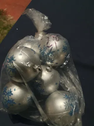 Decorazioni Albero Natale Blu e Argento