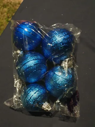 Decorazioni Albero Natale Blu e Argento