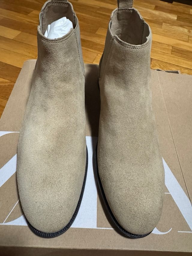 Botines Zara Piel Camel Talla 42