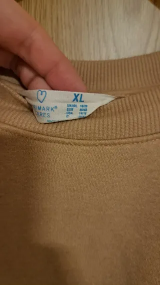 Sudadera Oversize Beige