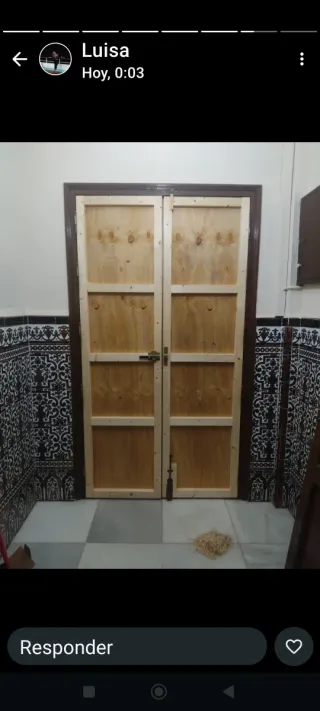 Puerta de madera contrachapada