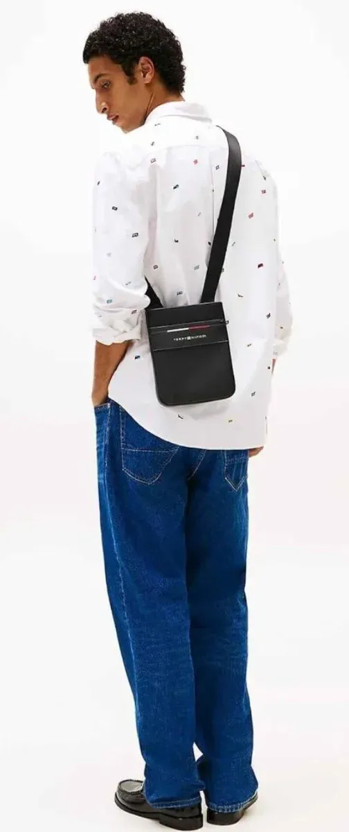 Bolso bandolera Tommy Hilfiger unisex negro