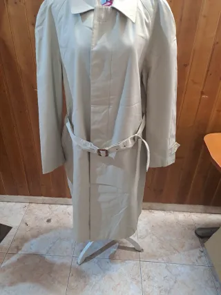 Abrigo vintage El Corte Inglés Beige Multicolor