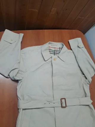 Abrigo vintage El Corte Inglés Beige Multicolor