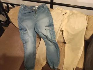 Lote 4 pantalones: cargo, chándal y pitillos