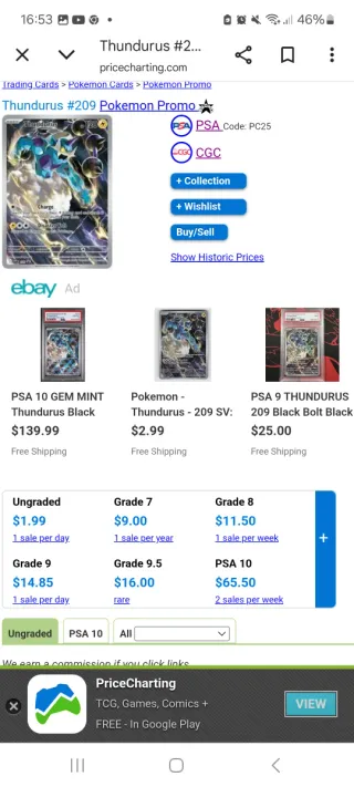 Carta Pokémon Thundurus Promo