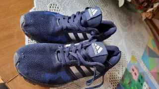 Zapatillas Adidas Azul y Plata