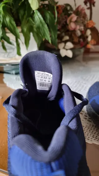 Zapatillas Adidas Azul y Plata