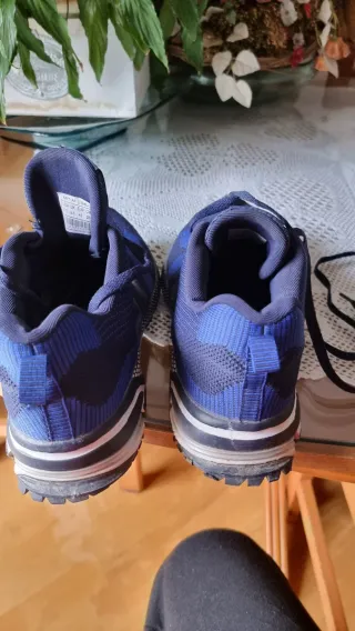 Zapatillas Adidas Azul y Plata