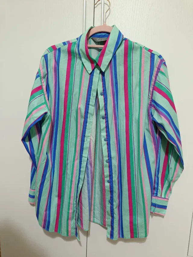 Camisa de rayas multicolor