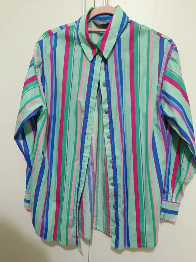 Camisa de rayas multicolor