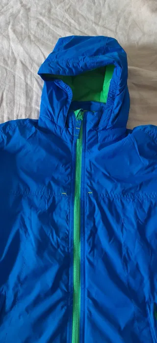 Chaqueta de esquí azul y verde T12