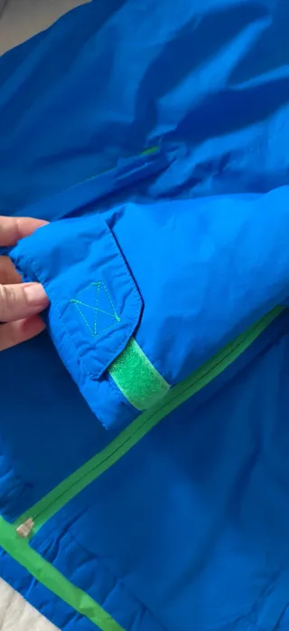 Chaqueta de esquí azul y verde T12