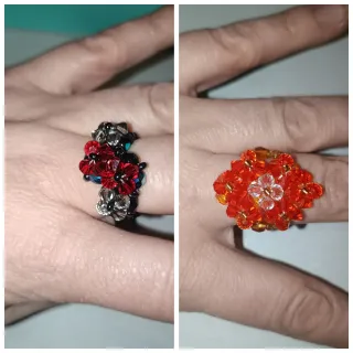 Anillos Swarovski hechos a mano