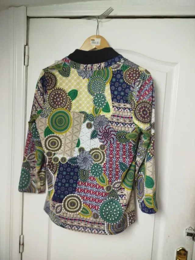 Polo Lycra Manga Larga Estampado