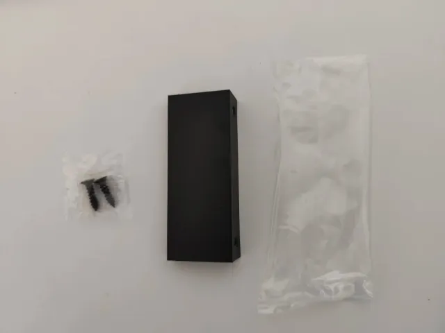 4 Tiradores Ocultos Negros 8cm