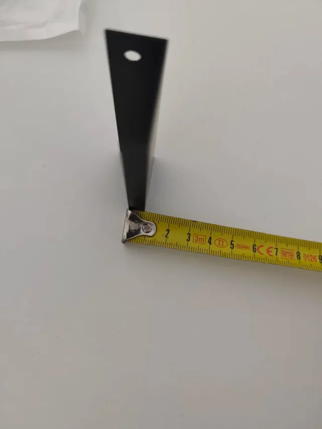 4 Tiradores Ocultos Negros 8cm