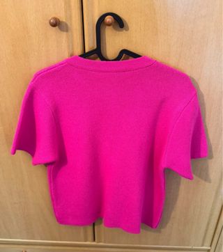 Chaqueta Zara Rosa Botones Bolsillos