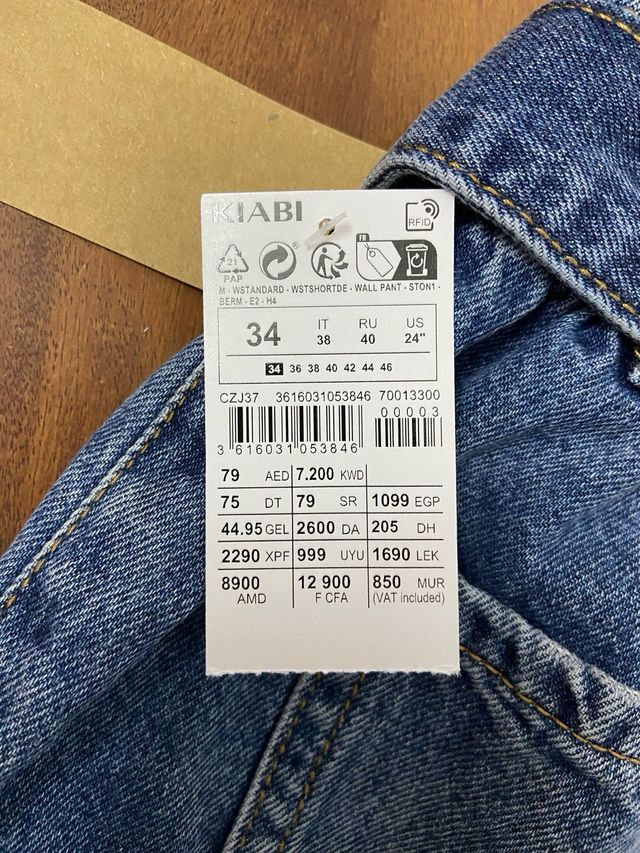 Shorts jeans vita alta Kiabi ragazza