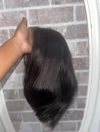 Peluca Pelo Corto Natural Negra