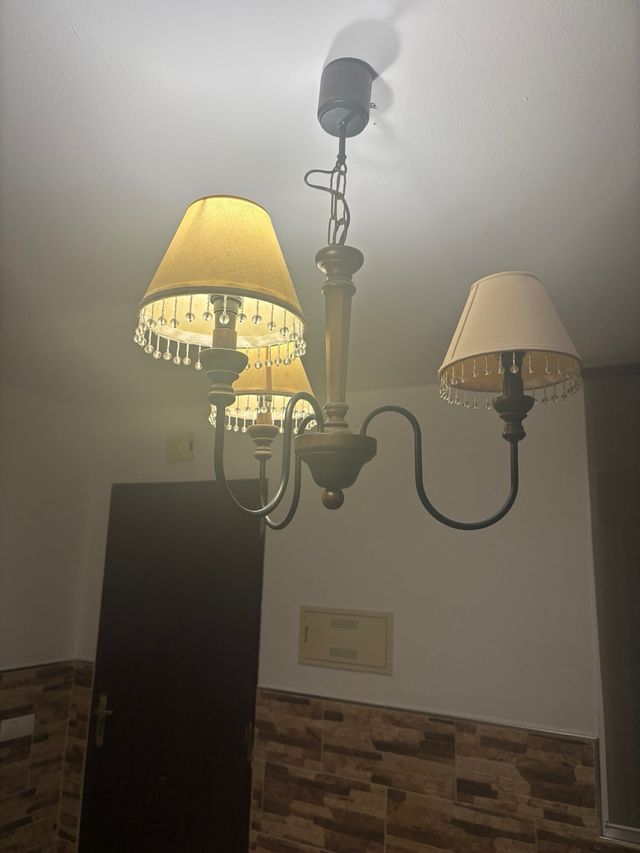 Lámpara de techo 3 tulipas