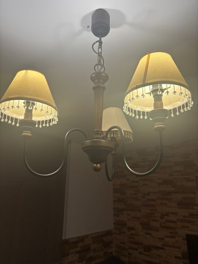 Lámpara de techo 3 tulipas