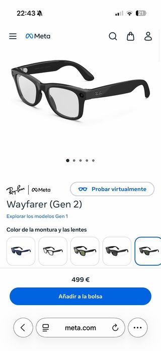 Ray-Ban Meta Wayfarer Transitions Gen 2